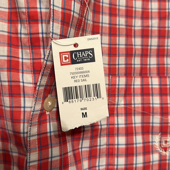 NWT Men’s Chaps Shirt - Medium - Picture 2 of 4